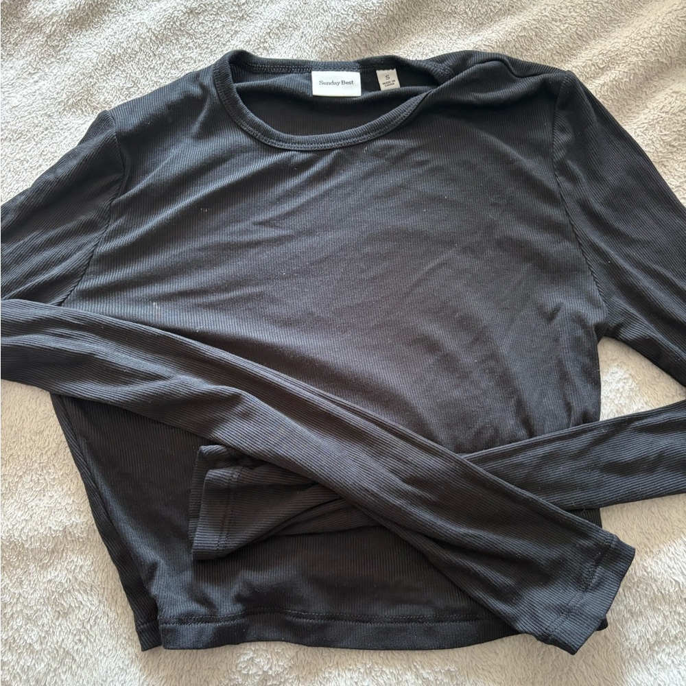 Sunday Best Charcoal Long Sleeve Tee
